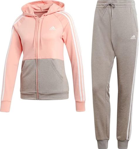 adidas trainingspak dames met grijs en roze|adidas trainingspak dames.